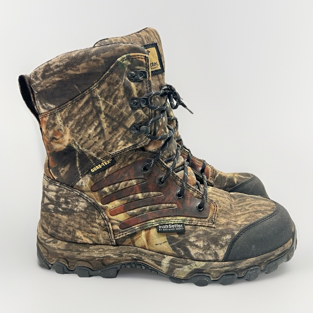 Irish Setter Red Wing 3859 Shadow Trek Camo Waterproof Hunting Boots Size 10.5 D